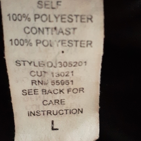 Floor length black/sequin gown, sz L - Picture 6 of 6